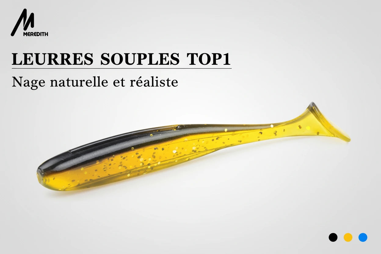 Leurre Souple Shad MEREDITH Easy Shiner – 50mm à 130mm – Brochet, Sandre & Perche