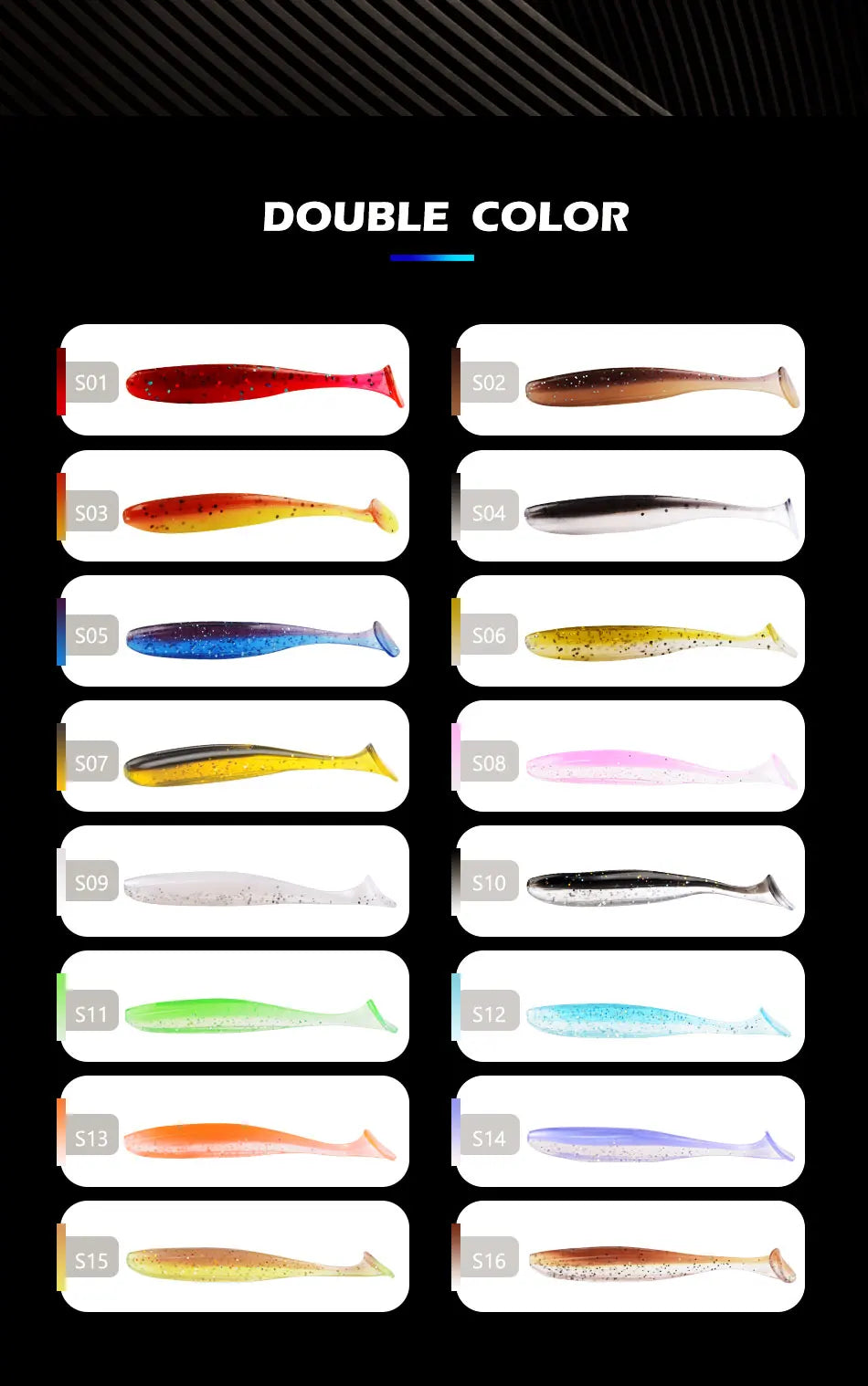 Leurre Souple Shad MEREDITH Easy Shiner – 50mm à 130mm – Brochet, Sandre & Perche