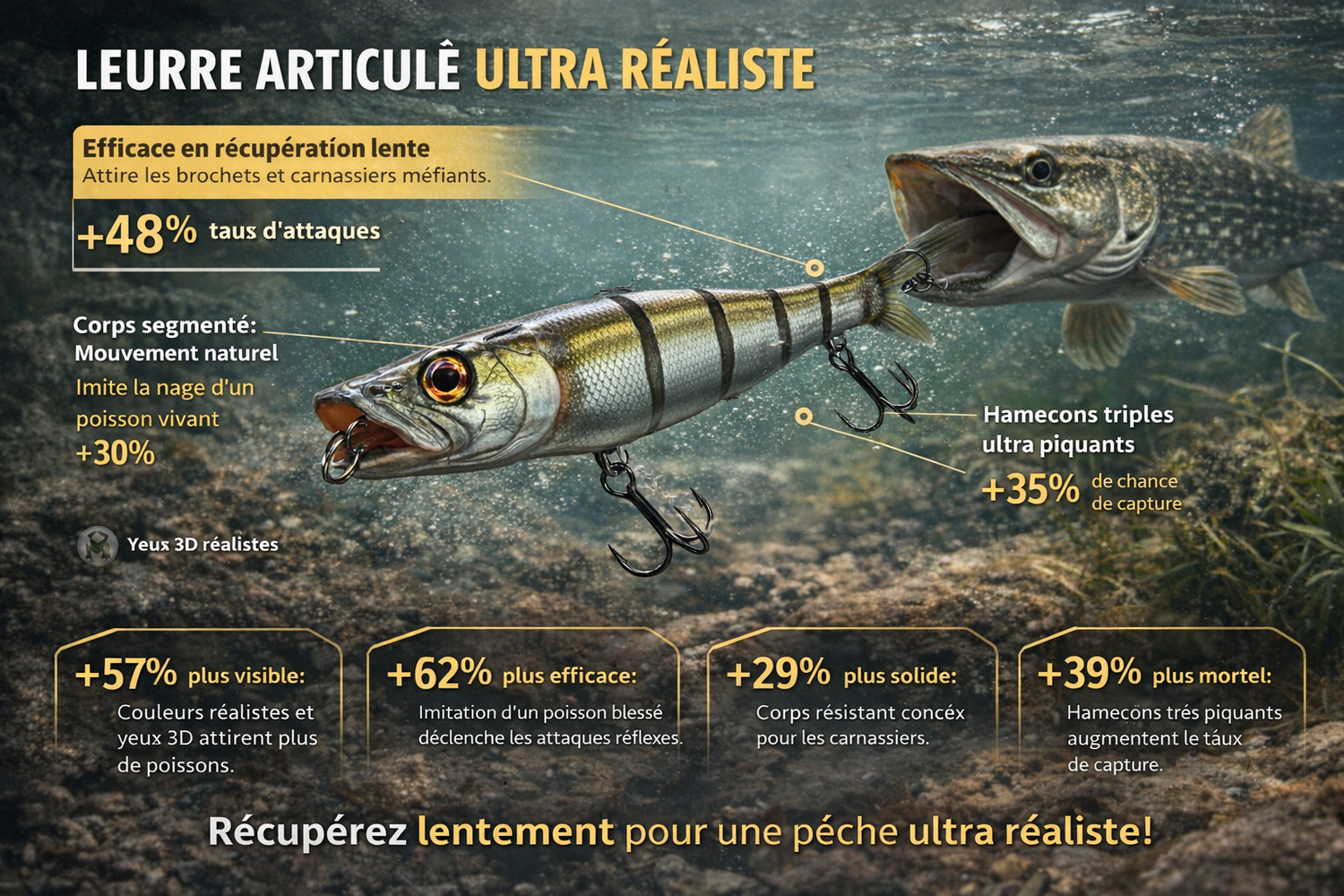 leurre articuler réaliste