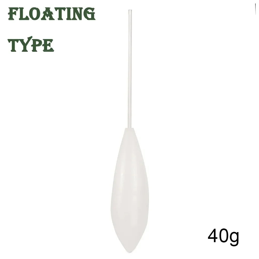 Flotteur de Pêche Acrylique Transparent – Coulant, Semi-Plongeant & Montant – 5g à 50g