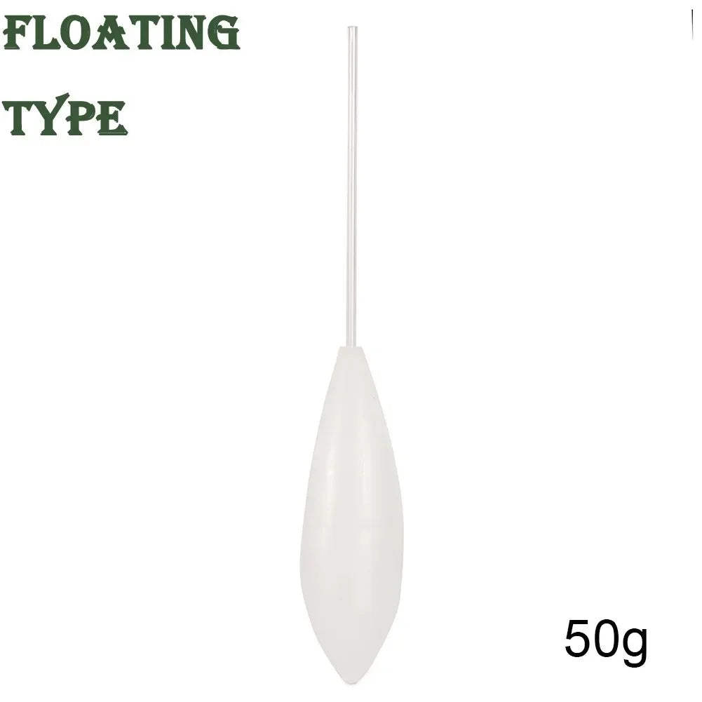 Flotteur de Pêche Acrylique Transparent – Coulant, Semi-Plongeant & Montant – 5g à 50g