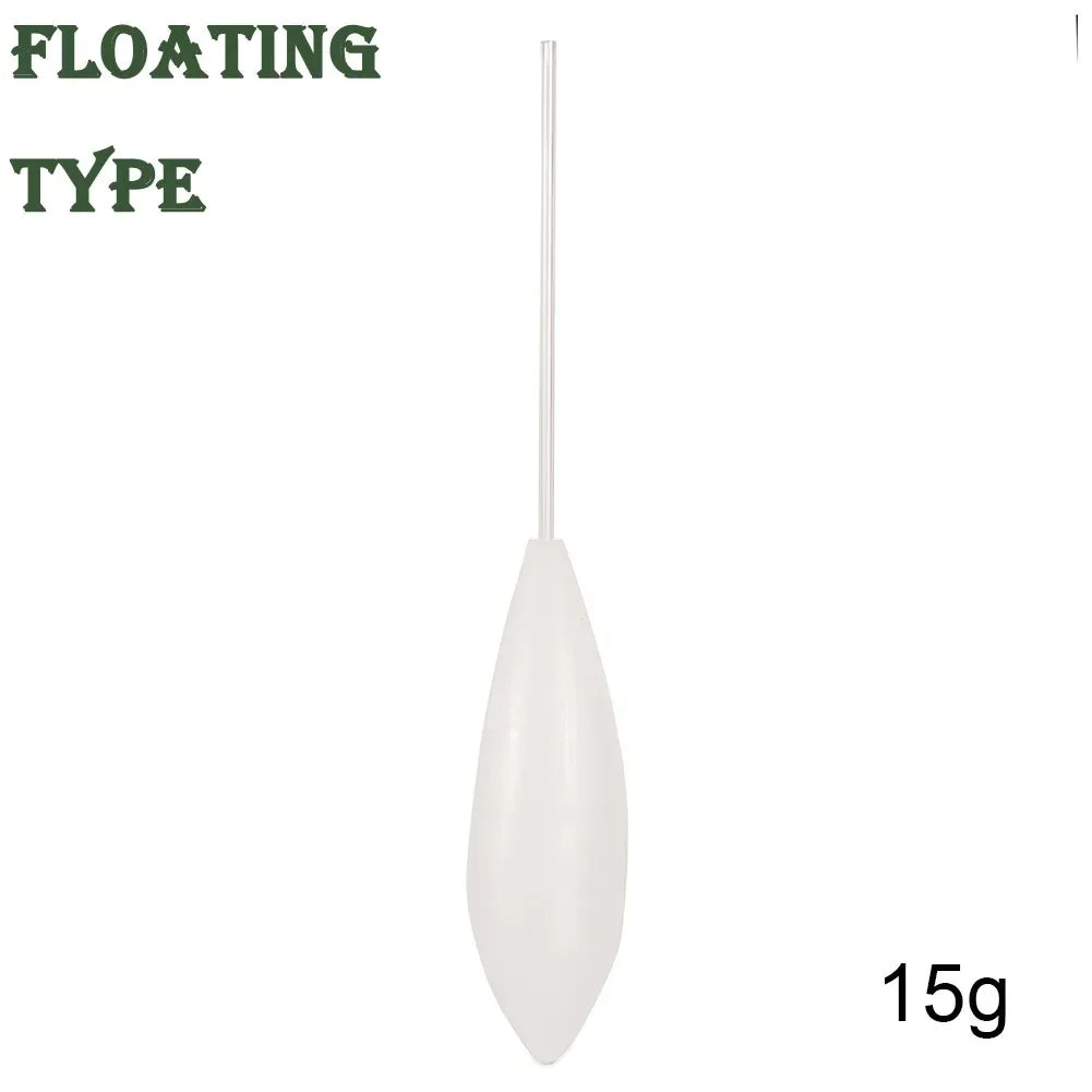 Flotteur de Pêche Acrylique Transparent – Coulant, Semi-Plongeant & Montant – 5g à 50g