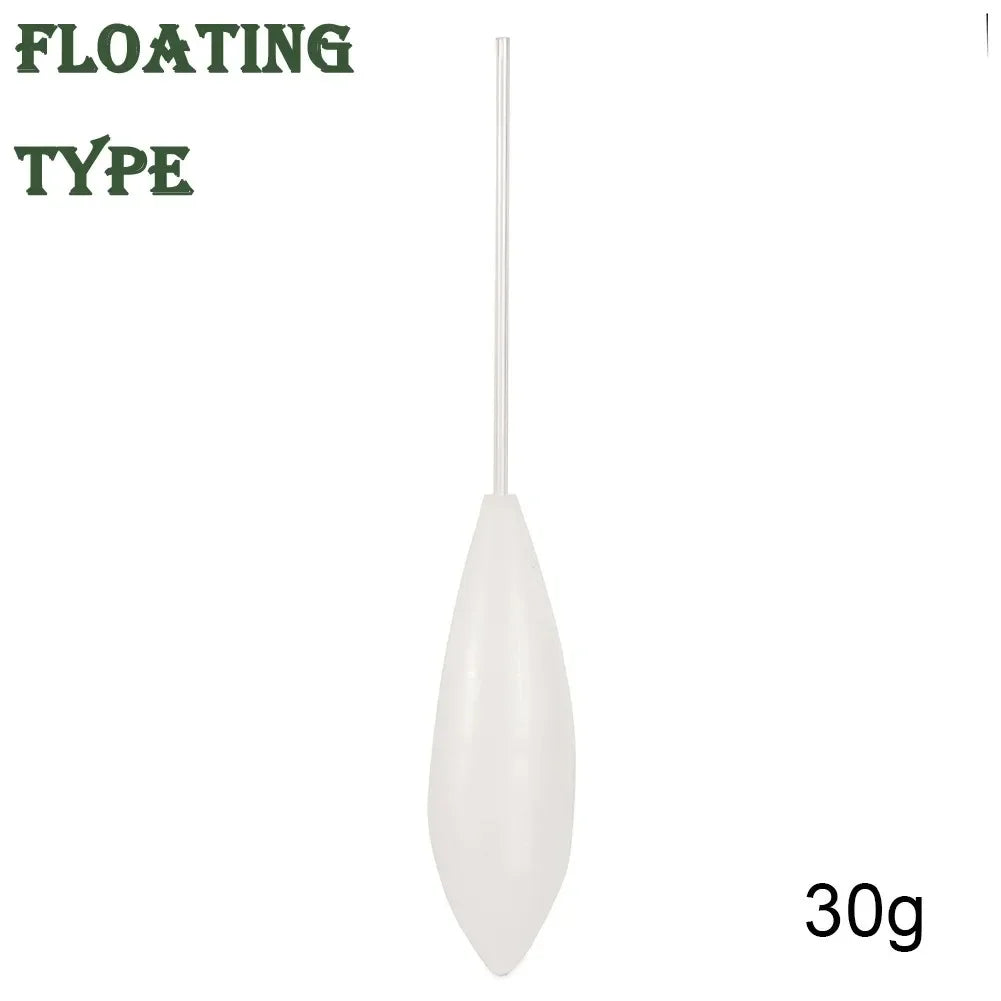 Flotteur de Pêche Acrylique Transparent – Coulant, Semi-Plongeant & Montant – 5g à 50g