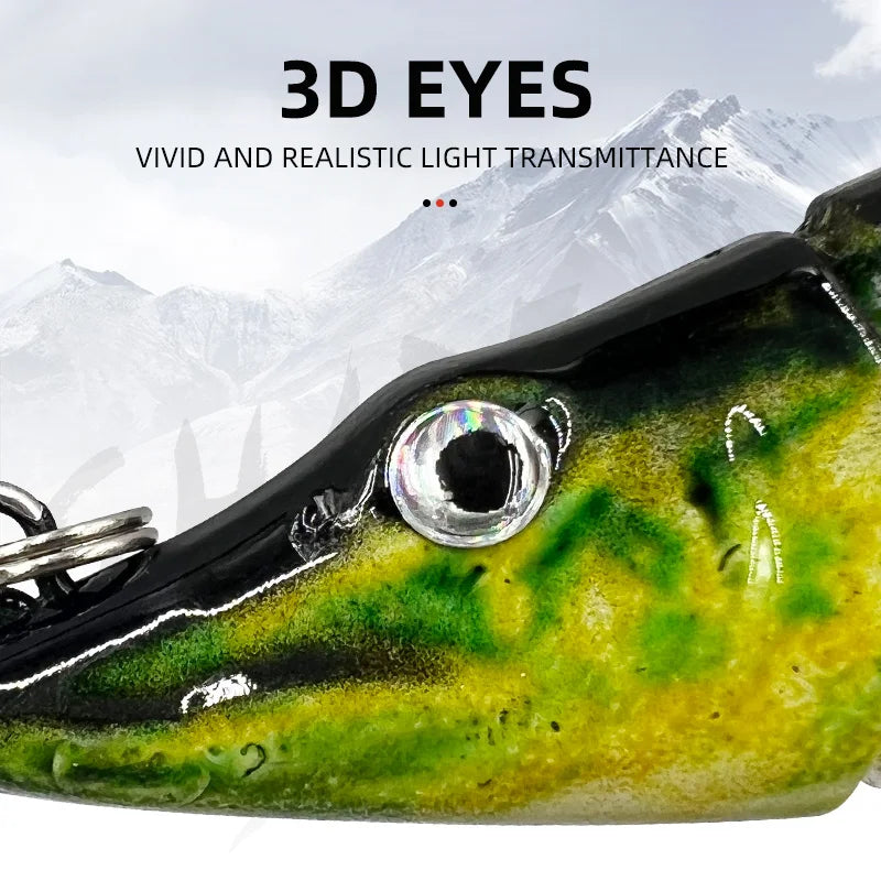 Détail yeux 3D réalistes leurre articulé swimbait 12,7cm