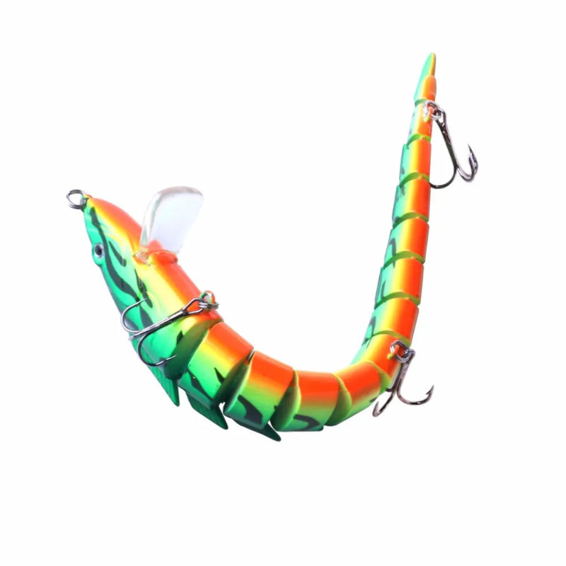 Leurre articulé Newup 23cm les deux coloris vert perche et fire tiger