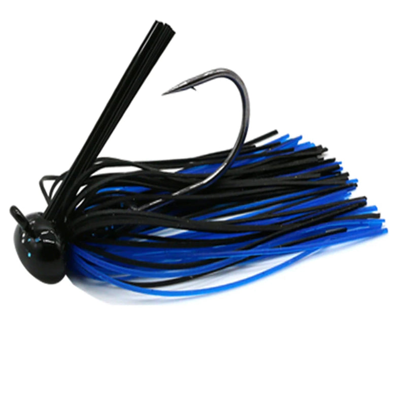 Rubber jig en action de pêche zone encombrée brochet