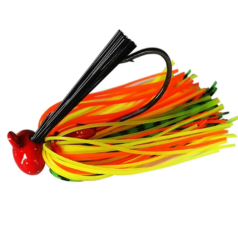 Jupe silicone rubber jig vue rapprochée