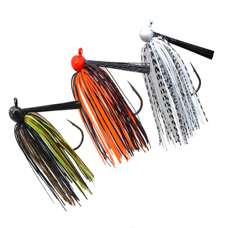 Rubber jig weedless green pumpkin 16g pêche bass