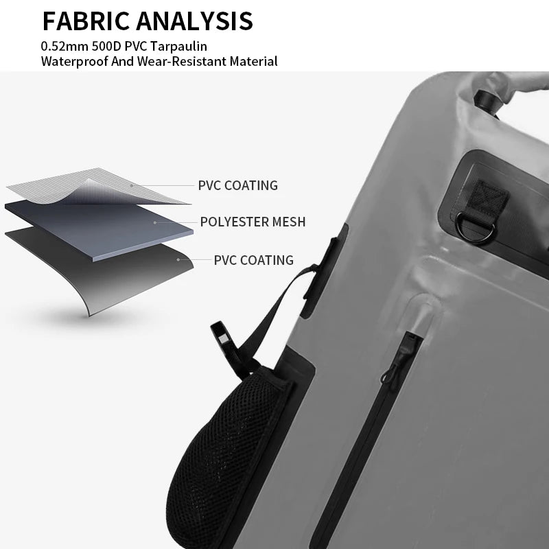 Bretelles ergonomiques rembourrées sac à dos pêche étanche