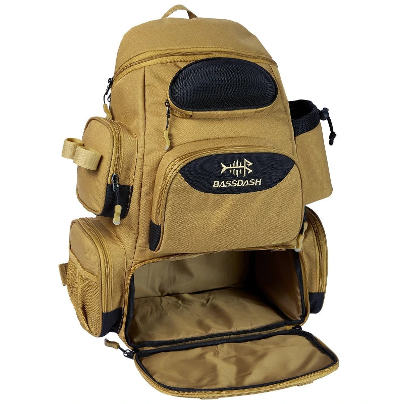 Sac à dos de pêche Bassdash sangles MOLLE anneaux D