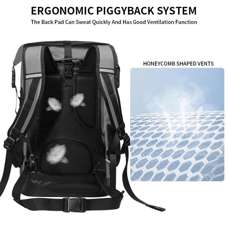 Certification étanchéité IPX6 sac à dos pêche