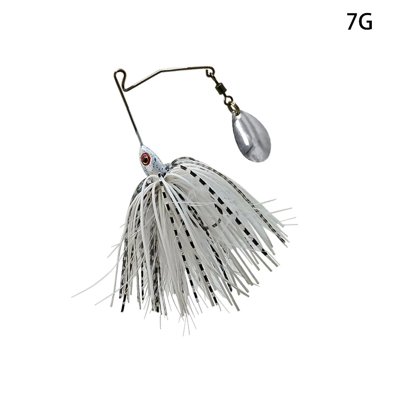 Spinnerbait coloris black 9g avec palette colorado