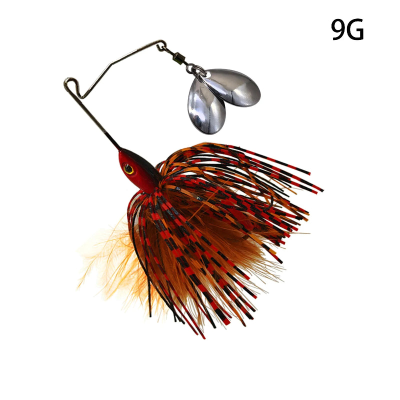 Spinnerbait green 7g pêche en lac et rivière